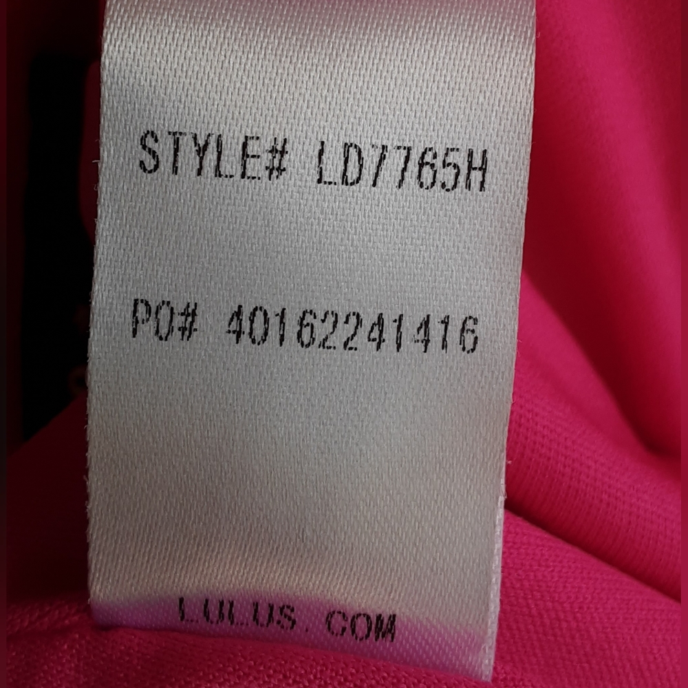 Lulus Exclusive Test Drive Neon Barbie Pink Dress Size XS. - Picture 9 of 9